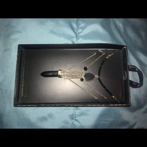 Black and gold color necklaces